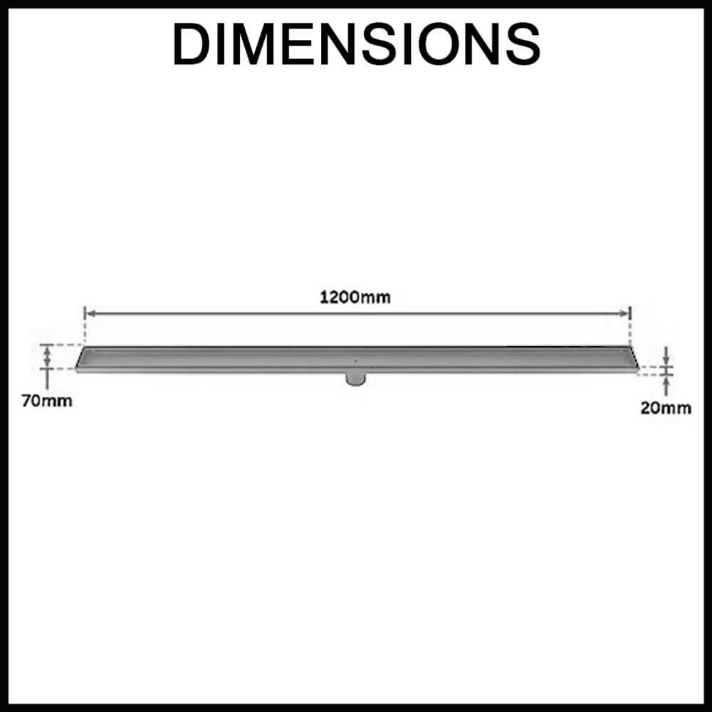 long linear tile insert shower drain black stainless steel dimensions