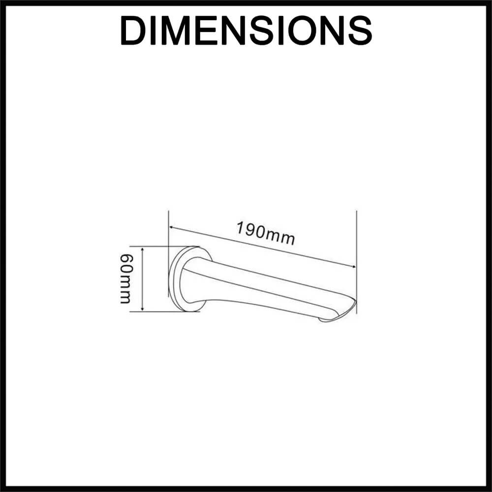 Norico Bellino Bath Spout Dimensions