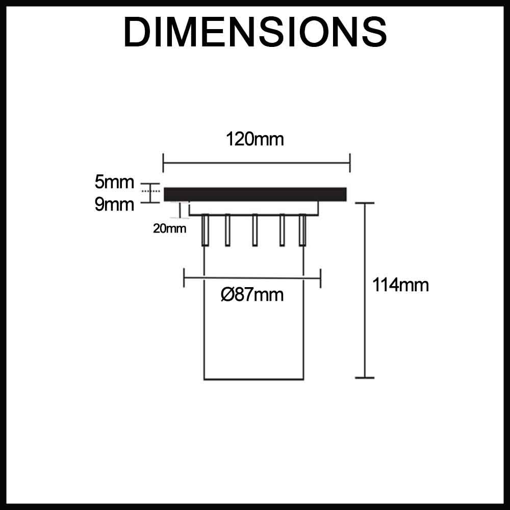 Round Outdoor Recessed Inground Light Ip67 Mr16 Dimensions Guide