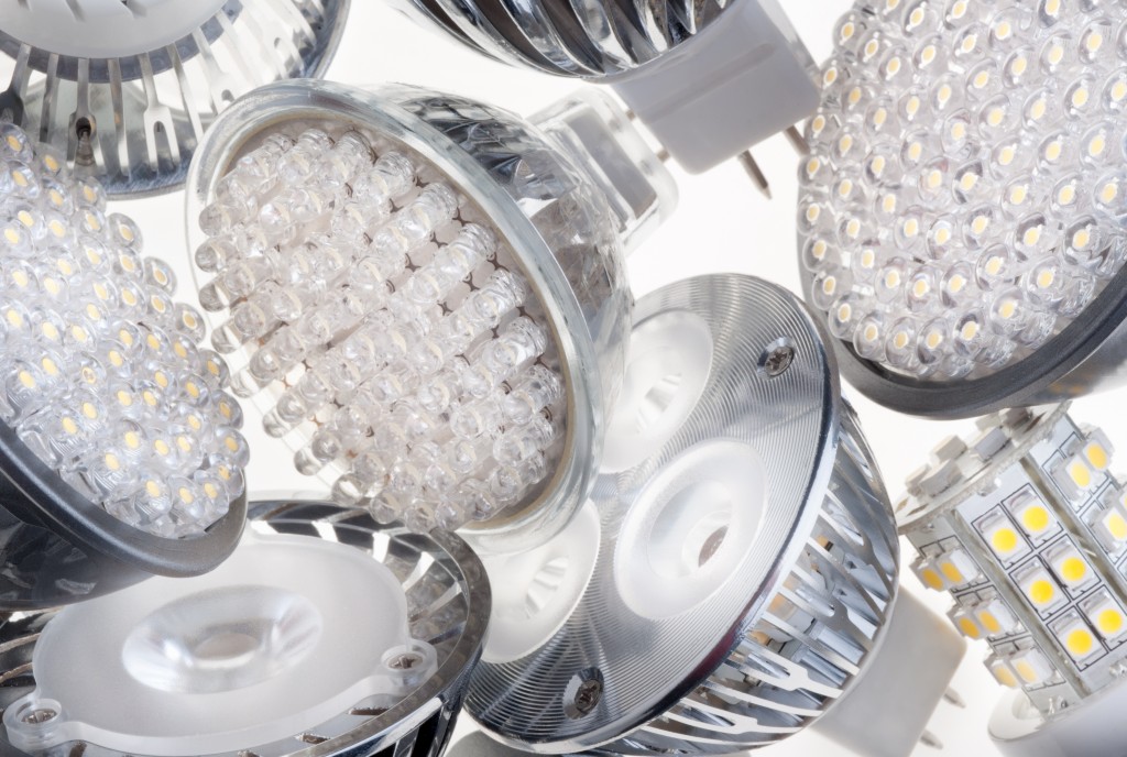 Led light bulb close up