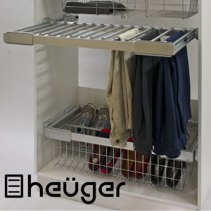 Pull out trouser rack