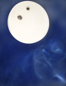 Smoke around a smoke detector