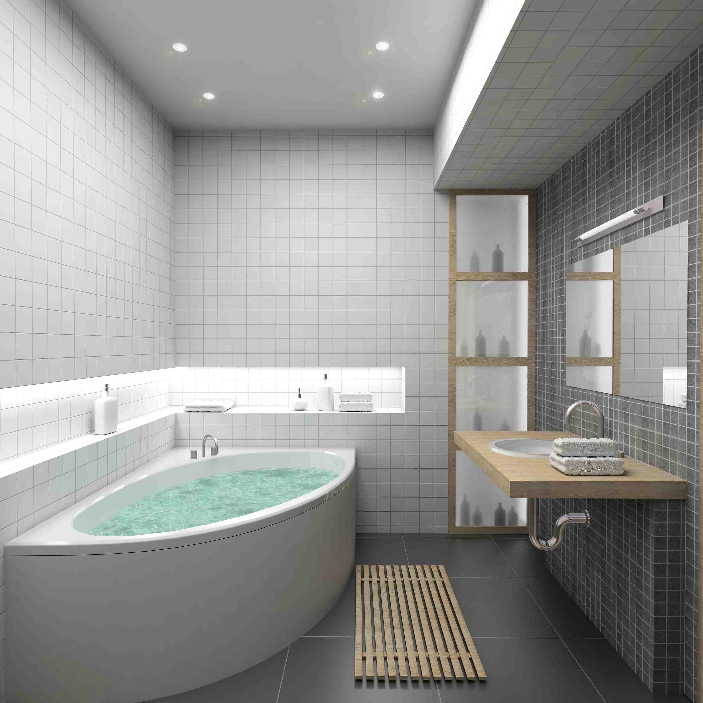 underfloor heating for modern bathroom