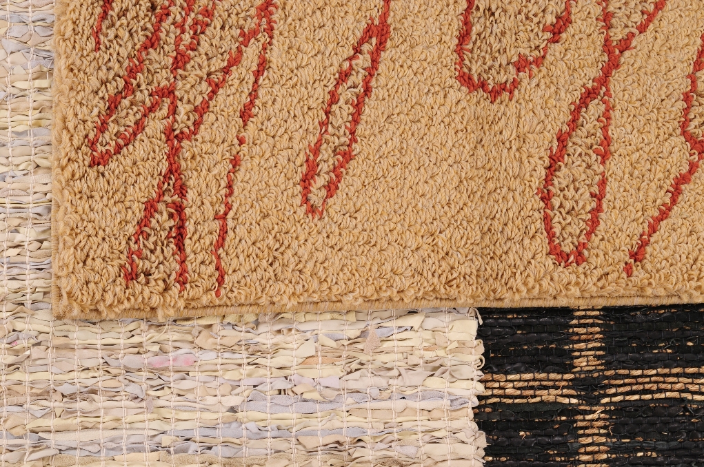 fabrics with earth hues and patterns