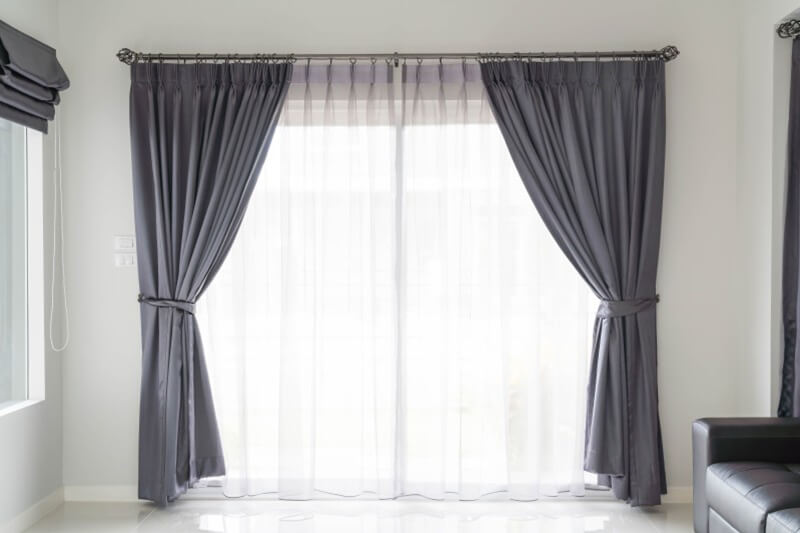 curtains on large windows