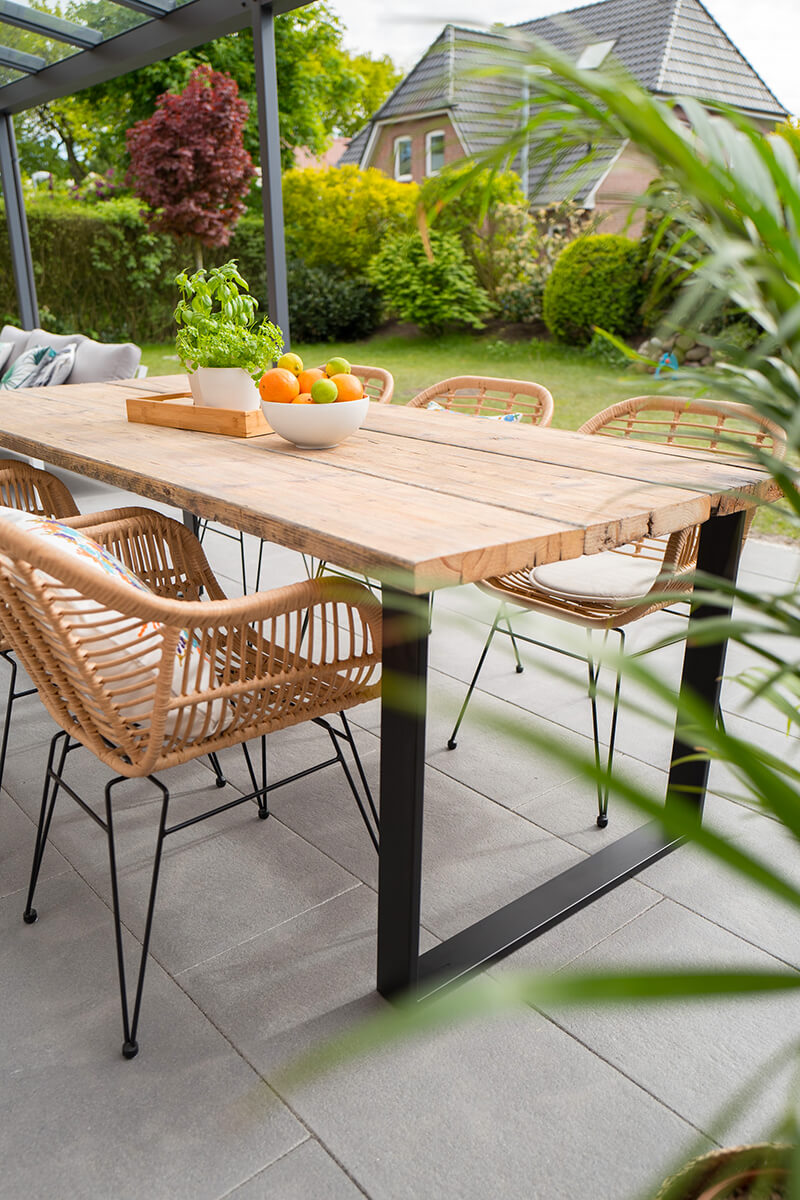 backyard dining table